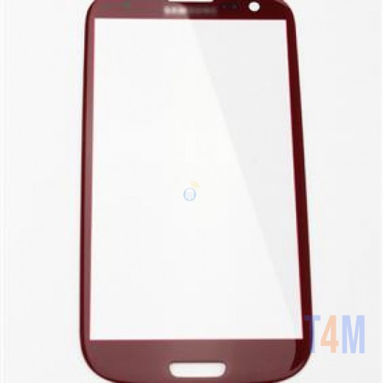 VIDRO PARA TOUCH SAMSUNG GALAXY S3 / I9300 VERMELHO